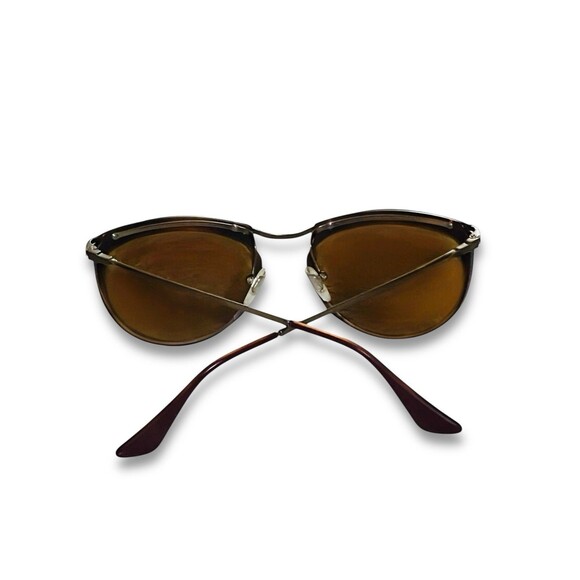 Persol Sunglasses 3082-S Matte Burgundy Cat Eye Green Reflective Lenses Italy main image 4